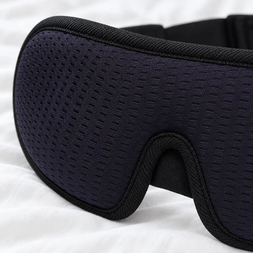 Sleep Mask - Contoured 3D Eye Mask with Adjustable Strap - Navy Blue