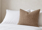 Throw Pillow Covers, Set of 2 - Chenille Bobble Weave - Camel