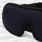 Sleep Mask - Contoured 3D Eye Mask with Adjustable Strap - Navy Blue