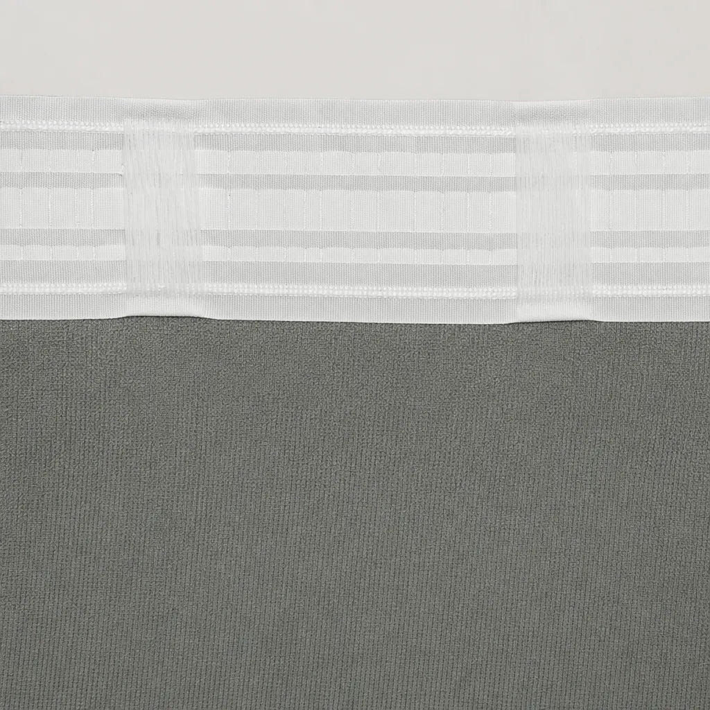 Chenille Blackout Curtains, 2 Panels - 98% Light Blocking - Gray