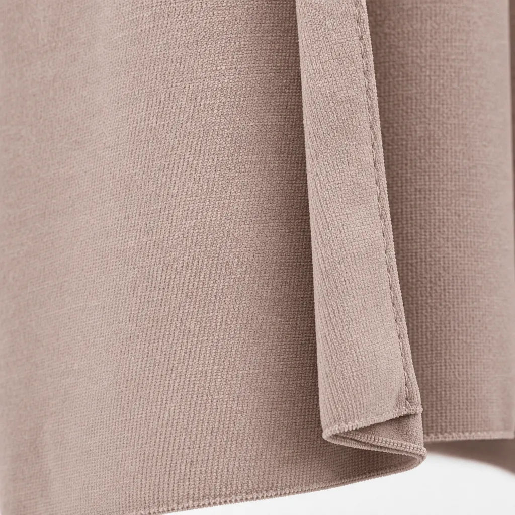 Chenille Blackout Curtains, 2 Panels - 98% Light Blocking - Pink