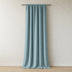 Chenille Blackout Curtains, 2 Panels - 98% Light Blocking - Teal