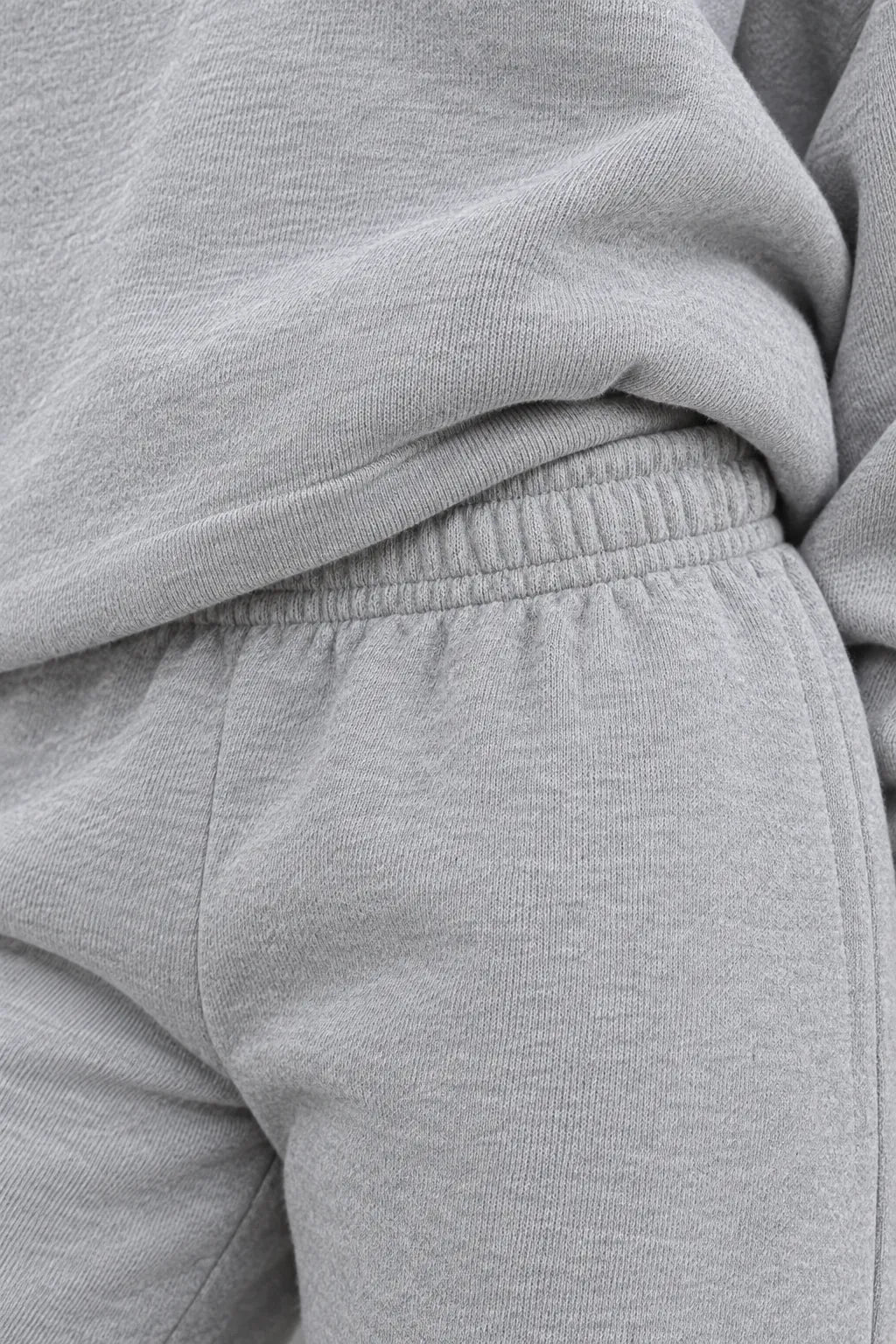 Women's Hoodie Lounge Set - Oversized Hoodie & Wide-Leg Sweatpants - Light Gray