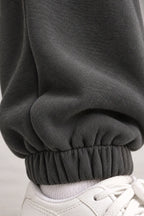 Women's Jogger Sweatpants - High Waist Baggy Lounge Pants with Pockets - Charcoal