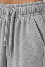 Women's Jogger Sweatpants - High Waist Baggy Lounge Pants with Pockets - Heather Gray