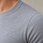 Men's Crew Neck Lounge Set - Long Sleeve Top & Jogger Pants - Gray